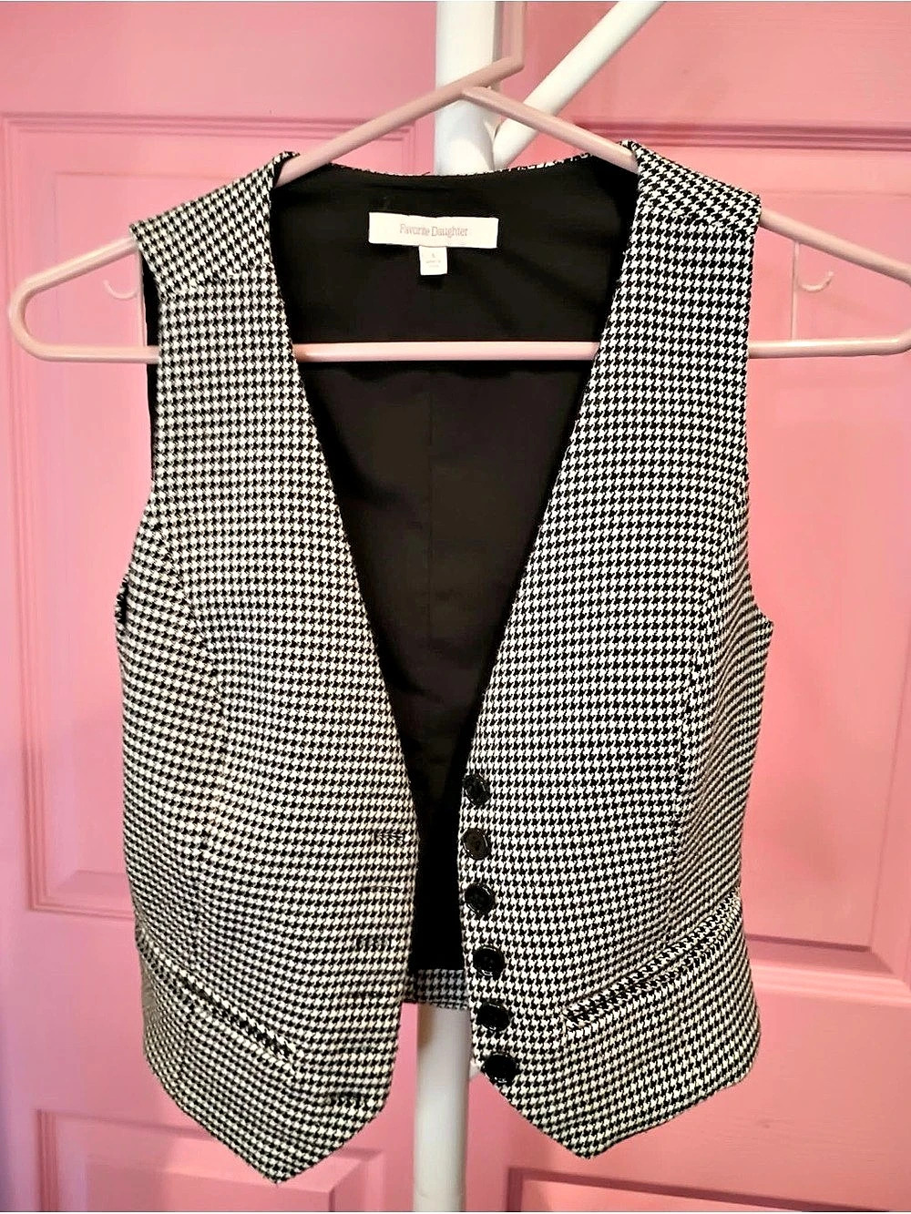 Favorite Daughter Vest Black & White